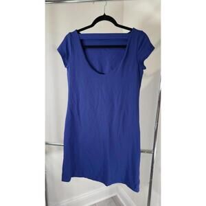 Susana Monaco Stylish Blue Dress - Size Large